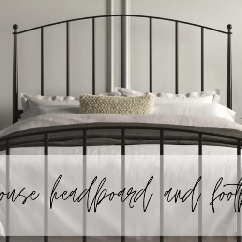 farmhouse headboard and footboard