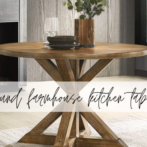 farmhouse kitchen table round