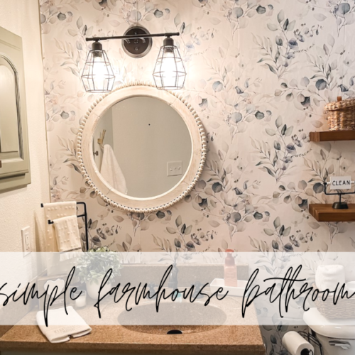 simple farmhouse bathroom