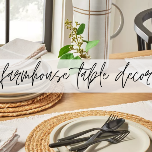 farmhouse kitchen table decor